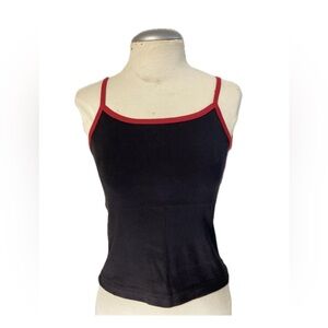 Camisole 100% cotton avec les bretelles rouge vif